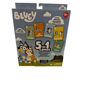 Bluey School Time Fun 5 in 1 Games Cheese n Crackers Blueys Battle Go Fruit Bat